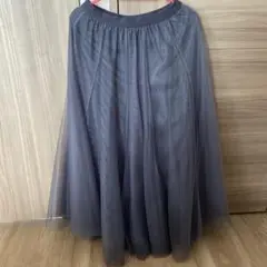 fifth チュールスカート　グレー