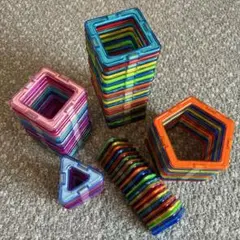 正規品MAGFORMERS マグフォーマー 両面88ピース　女の子カラーピンクのサムネイル
