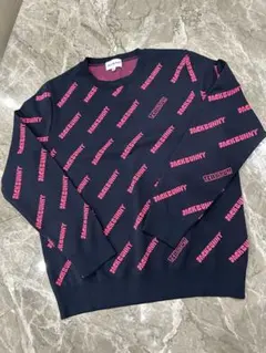 新品未使用 ジャックバニー 薄手ニット Lサイズ相当 ネイビー ピンク