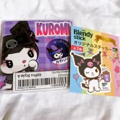 クロミちゃんステッカー 刺繍缶バッチ