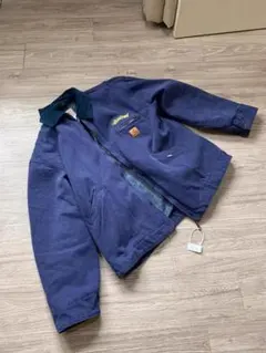 Carhartt Stussy ネイビー コットンジャケット