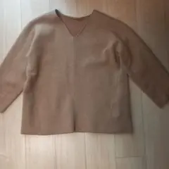 Mila Owen ベージュ Vネック ニット M