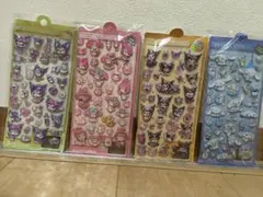 ウォーターシール　サンリオ　立体シール　4枚セット