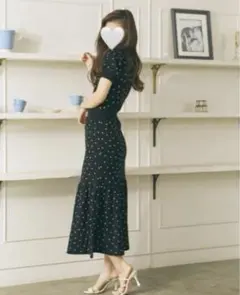 ドットマーメイドknit OP