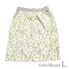 Cutie Blonde レース ミニスカート アイボリー Lのサムネイル