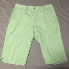 ライトグリーン ショートパンツ 裾花柄 W30 タケオキクチ（ワールド）のサムネイル