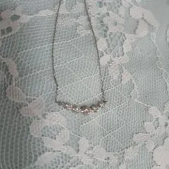 今月まで51000円！　pt900 ,850　0.5ct　ダイヤラインネックレス