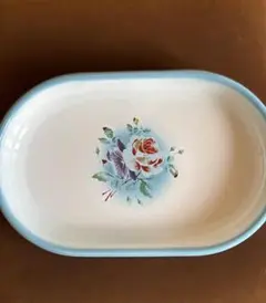 イマン プリンセスローズ プレート ホーロー トレー 皿食器enamel