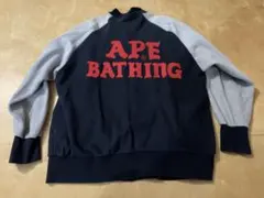 A Bathing Ape NIGO 初期ワッペン刺繍プリントスタジャン XL