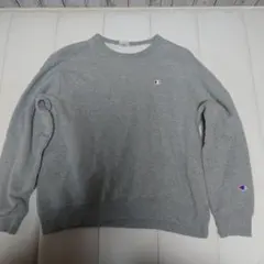 Champion グレー クルーネック トレーナー L