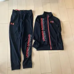 Under Armour ジャージセット YXL 黒/赤