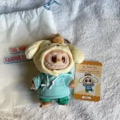 POPMART ラブブx SANRIOポムポムプリン ぬいぐるみペンダント