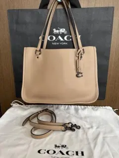 COACH タイラ-キャリーオ-ル2WAYハンドバック　レザー
