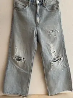 ZARA Y2K ワイドデニム クラッシュデニム バギーパンツ Archive - メルカリ