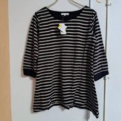 anyFAM 七分袖ボーダーTシャツ