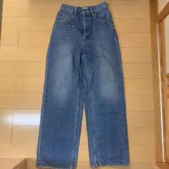 デニム ワイドパンツ ジーンズ　25