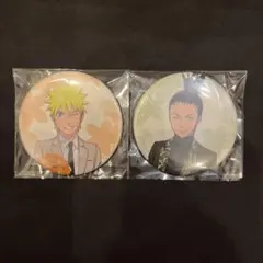 NARUTO 缶バッジ うずまきナルト 奈良シカマル