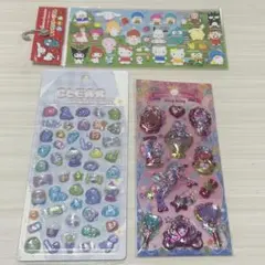 【新品】CLEAR/サンリオ等⭐︎シール3枚セット