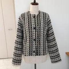 ［お好みに育てるシリーズ］　LINTONツイード　ジャケット　裏地付き　袖ロング