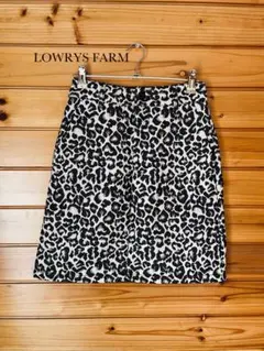 LOWRYS FARM レオパード柄 ミニスカートフレアスカートのサムネイル
