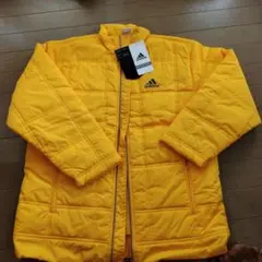 adidas 中綿コート イエロー未使用タグ付き6900円