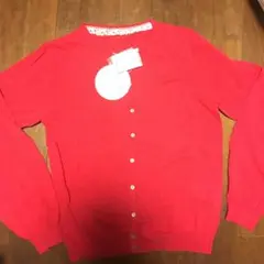 カーディガン earth  ショッキングピンク