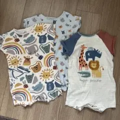 ネクストベビー(NEXT baby) サイズ80 ロンパース3点セット