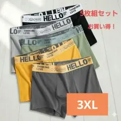 ボクサーパンツ 5枚組 色違い メンズ