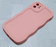 うねうね iPhone11 用 ケース なみなみ クリアケース ピンク