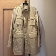 DAKS マウンテンパーカー メンズL ベージュ 軽量 美品 ミリタリーマウンテンパーカー メンズ(S オリーブ＊ベージュ