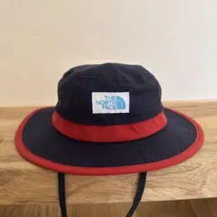 THE NORTH FACE キッズ ナイロン ハット ネイビー/レッド