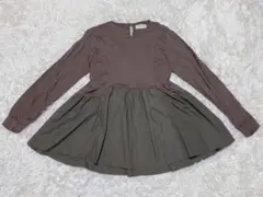 OPAQUE.CLIP L カットソー 異素材 ぺプラム オペーク ドッキングのサムネイル