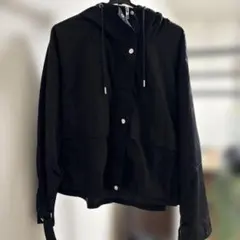 ZARA ジャンパー　ブルゾン　アウター　短丈　ブラック