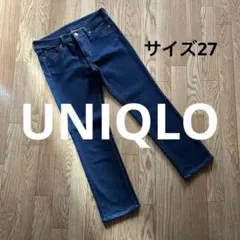 ユニクロ デニム パンツ スキニー ジーンズ レディース ネイビーブルー