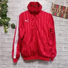 プーマ トラックジャケット ジャージ 刺繍ロゴ フルジップ スポーツウェア 古着