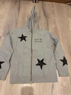 TOMMY グレー フルジップパーカー L