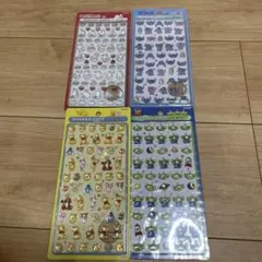 正規品　ディズニー　ボンボンドロップシール　ミニ　4枚セット