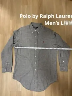 Polo by Ralph Lauren グレーのチェック、ボタンダウンシャツ