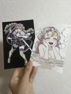 【新品&即購入可】鬼滅の刃　全集中展　幕間画ポストカード　甘露寺蜜璃　2点セット
