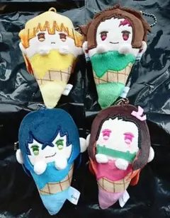 4個セット 鬼滅の刃 アイスたぴぬい 我妻善逸 炭治郎 嘴平伊之助 禰豆子