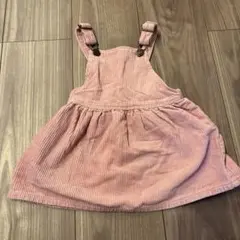 ZARA ピンク コーデュロイ ジャンバースカート80センチ