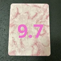 【新品未使用】 iPad カバーケース9.7 マーブル模様 ピンク