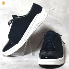 【人気デザイン】極美品 ランバン コレクション【M】SUEDE SNEAKERS