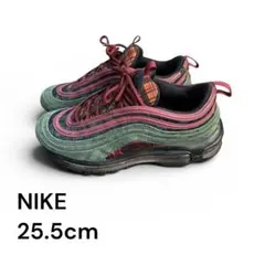 ナイキ エアマックス97 チェック柄 グリーン レッド 人気モデル‼️