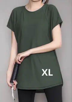DAYCLOSET ヨガウェアトップス レディース 半袖体型カバー速乾薄手丈長のサムネイル