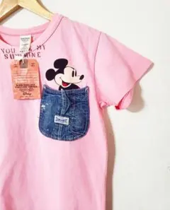 デニムダンガリー　タグ付き 160 02 ミッキー　コラボ　Tシャツ 未使用