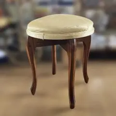 美品 フットスツール 足置き かわいいベビーピンク ベルベット