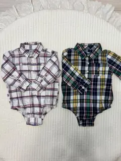 GAP長袖ロンパース（18-24mos）2枚セット