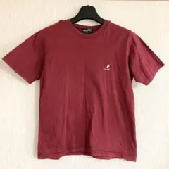 kangol エンジ ロゴ無地半袖Tシャツ 赤 レッド チビTシャツ キッズのサムネイル