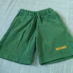 緑色フリースハーフパンツ サイズ110